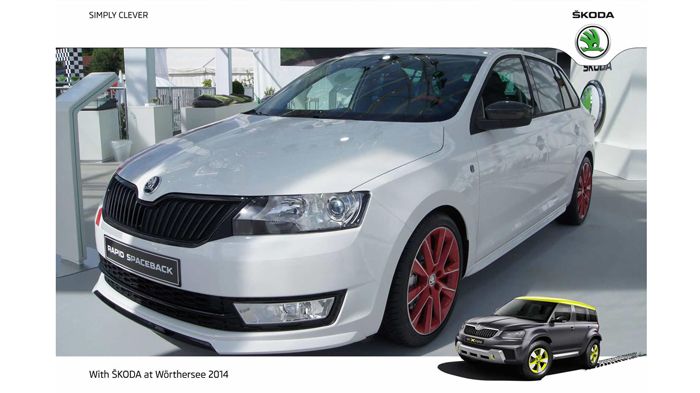 Το δίχρωμο body kit αποτελείται από ένα εμπρόσθιο spoiler με μαύρο splitter, ενώ πίσω έχει τοποθετηθεί μία μοναδική αεροτομή.